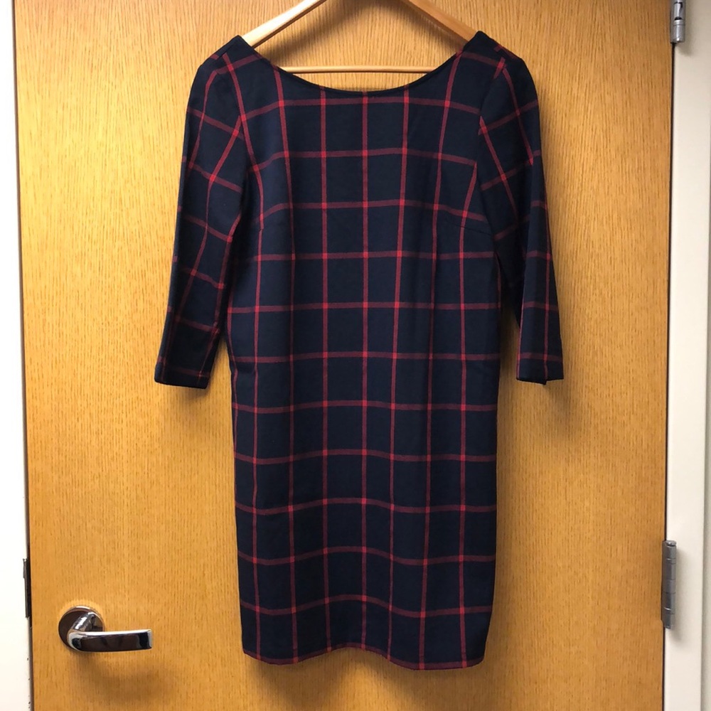 MNG Plaid Shift Dress - Picture 2 of 6